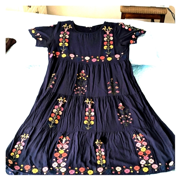 orange creek Dresses & Skirts - Embroidered boho midi dress from Orange Creek 🍊